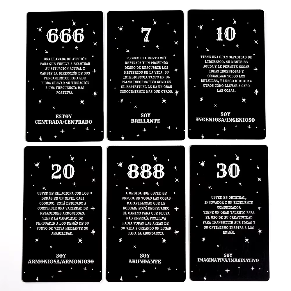 53 Cartas de Tarot Números Angelicales✨