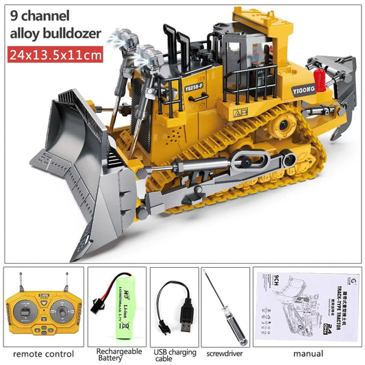 RETROS™ - Excavadora RC 9CH con Movimiento Realista y Alta Resistencia